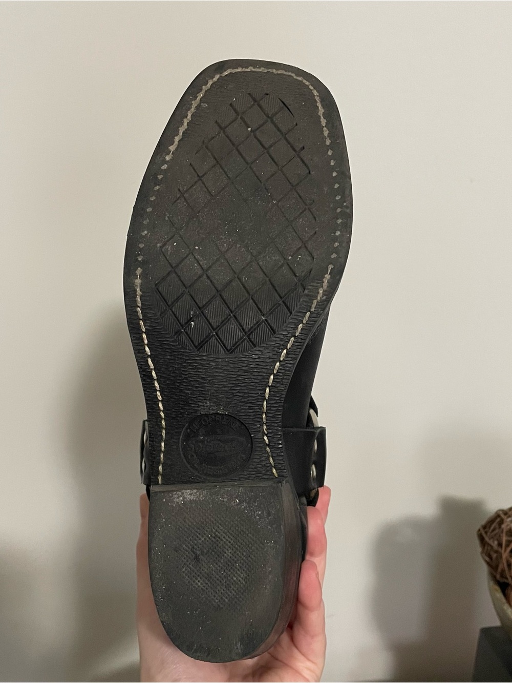 EUC Frye Black Leather Harness Moto Boots - Picture 7 of 7